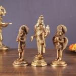 Brass Tirupati Balaji, Garuda & Hanuman Trio Set | 5.5" Divine Idols | 1.04kg Handcrafted Masterpiece | Sacred Protection Set | Jaipurio